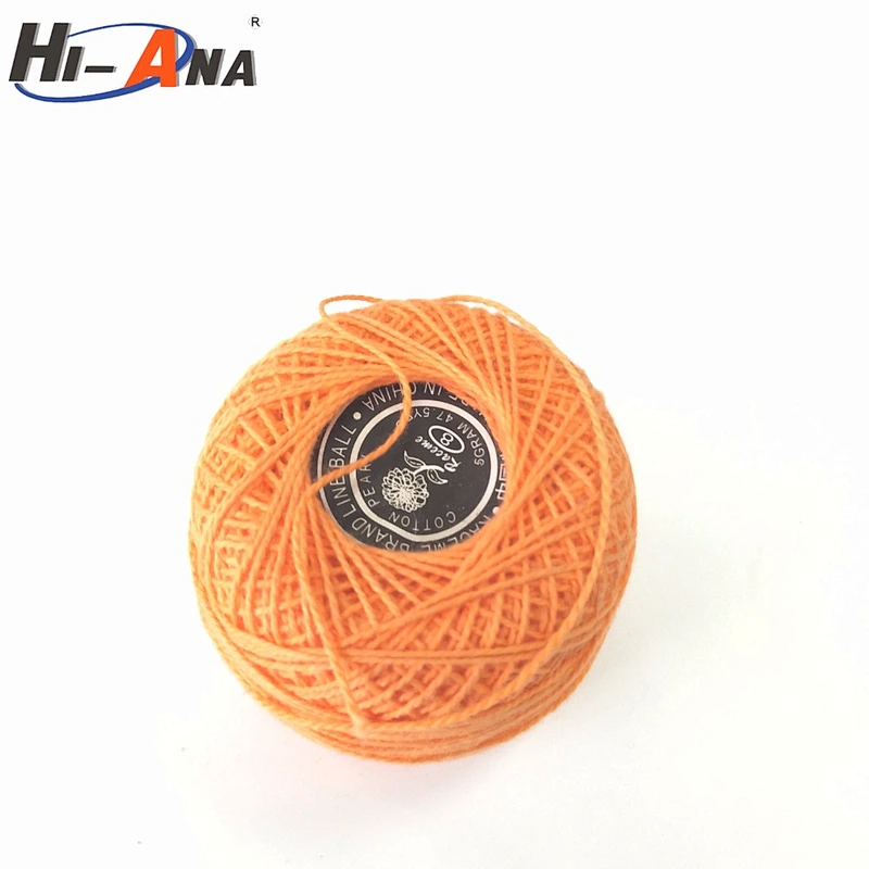 Global brands 10 year various colors organic cotton thread