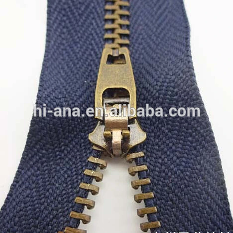 no 5 Jeans Zipper with C/E, Semi-Auto