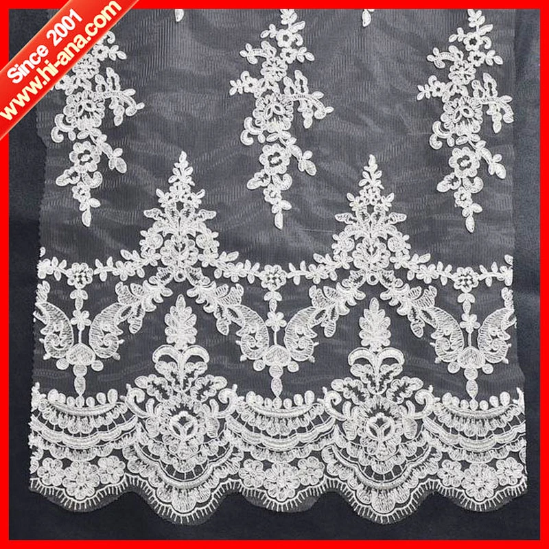 hi-ana lace Over 800 partner factories Good Price wedding white lace fabric