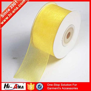 OEM Custom made top quality wholesale different style organza ribbons