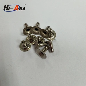 size 9.5x9mm metal rivet with double face China supplier
