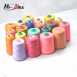 hiana thread1 Trade assurance Top quality polyester spun yarn