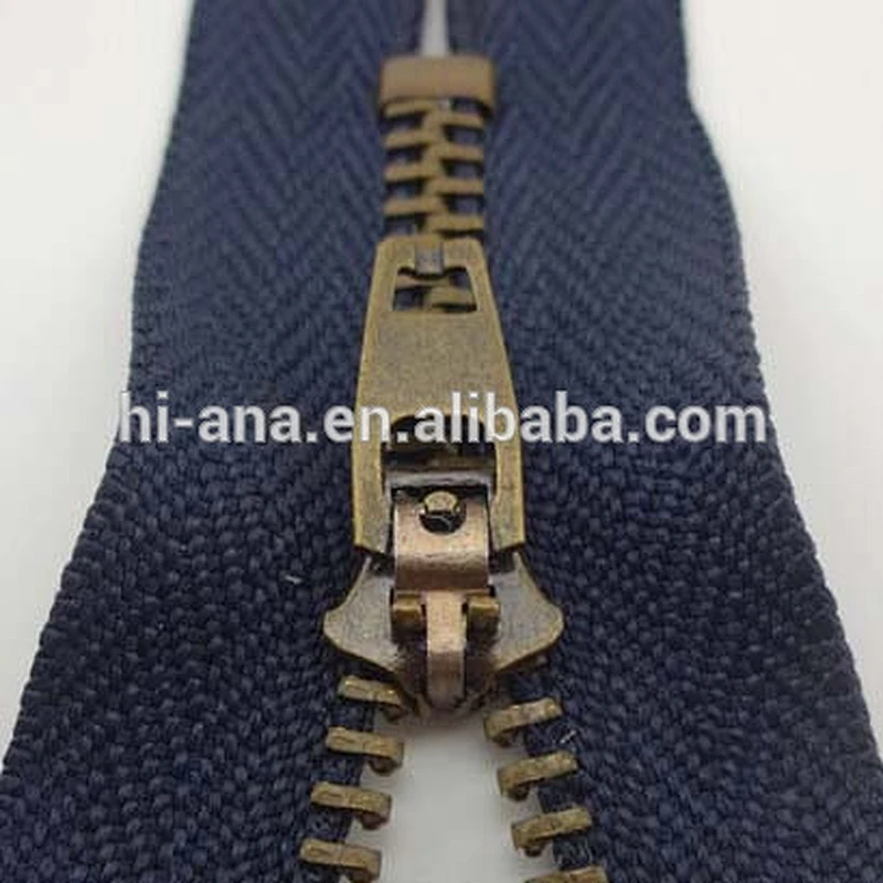 no 5 Jeans Zipper with C/E, Semi-Auto