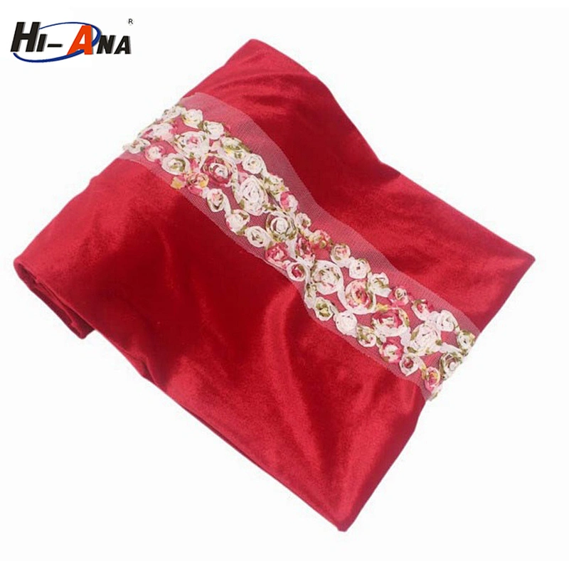Hi-Ana Velvet Turban Long Head Wraps Women Luxury Hijab Headscarf Head Scarf with Flower
