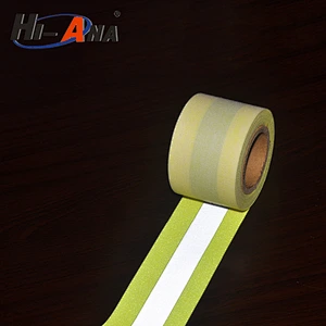 size 5cm double color flame reflective fabric tape supplier