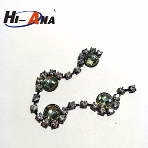 hi-ana rhinestone1 Team race and club multi color crystal rhinestone chain