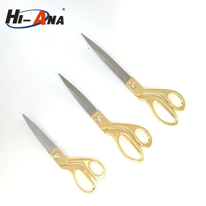 high quality golden handle cloth cutting scissor