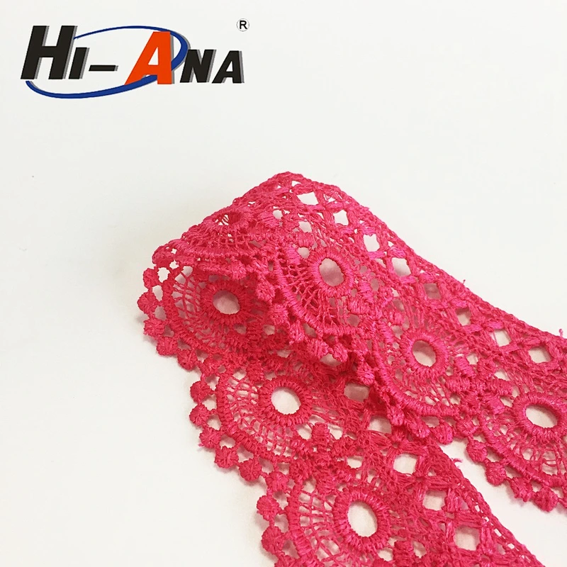 hi-ana lace1 Expert logistice ensures delivery quickly Cheaper guipure chemical lace