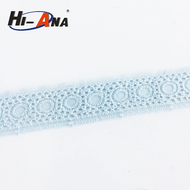 narrow white cotton lace trim
