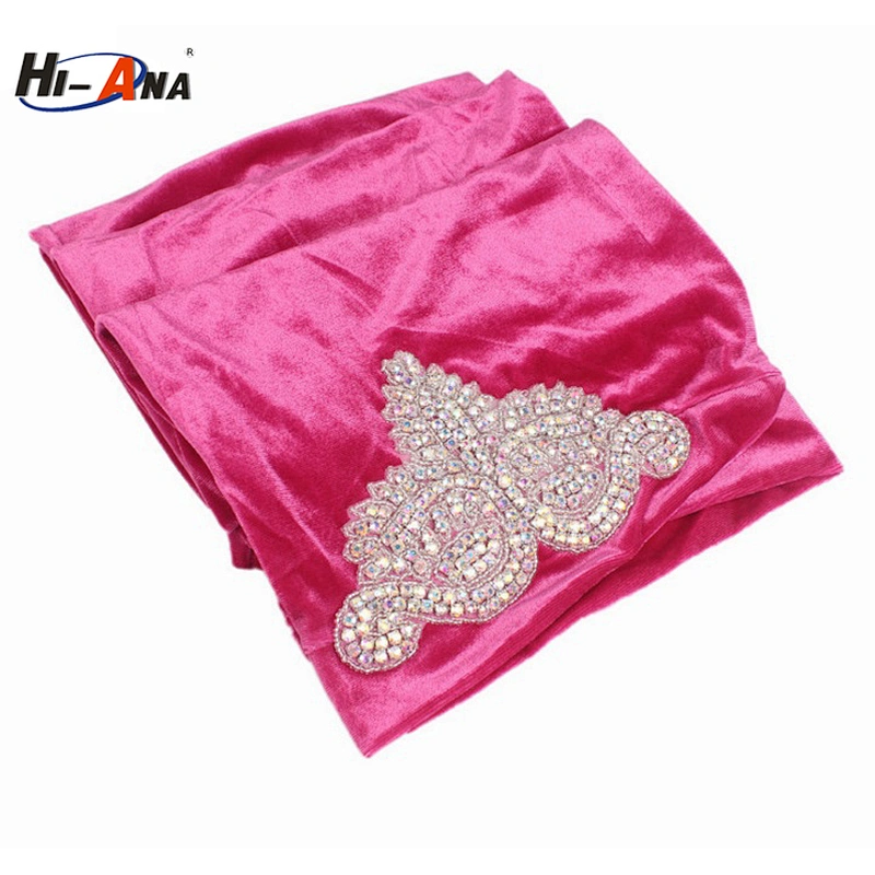 Hi-Ana Crystal Jewelry Velvet Turban for Women