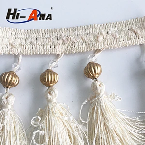 hi-ana trim3 OEM Custom made top quality Decorative fringe beads