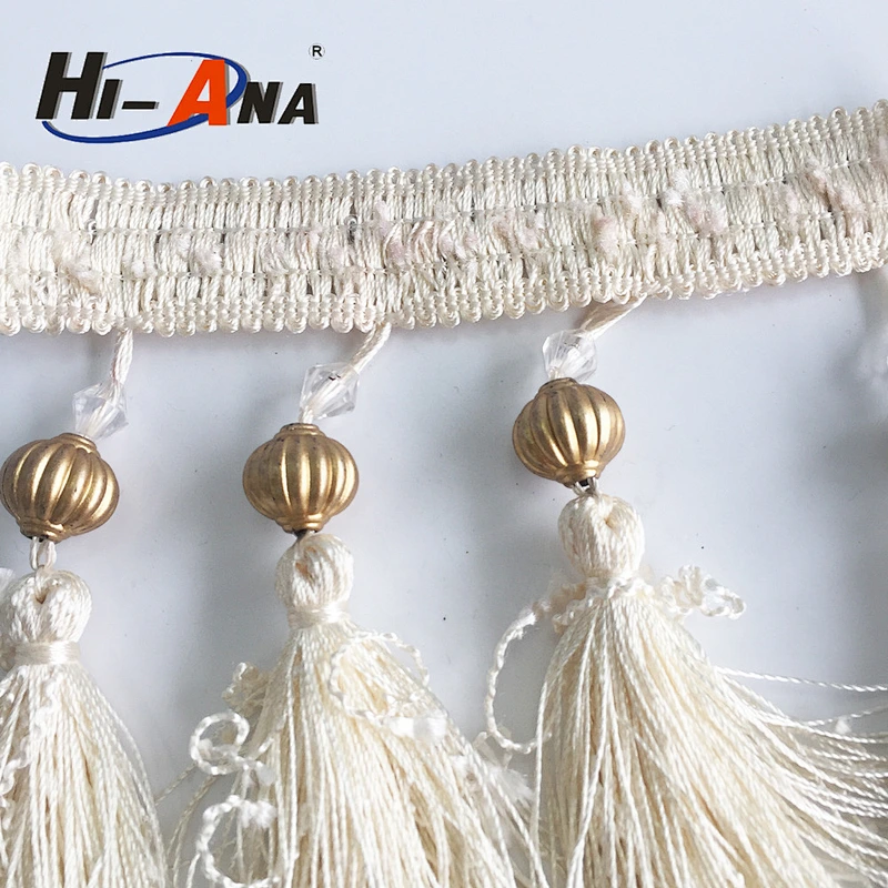 hi-ana trim3 OEM Custom made top quality Decorative fringe beads