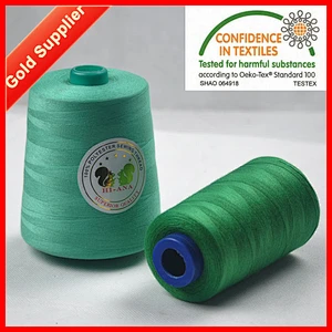 40/2 Green Spun Thread Polyester