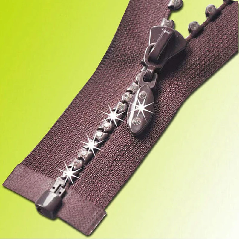 hi-ana zipper3 Fashion decorative metal rhinestone zipper