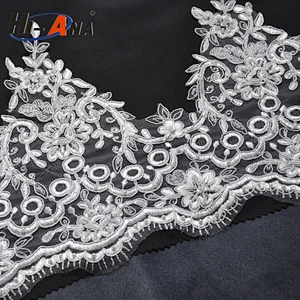 Over 95% accessories exported Yiwu embroidery lace fabric
