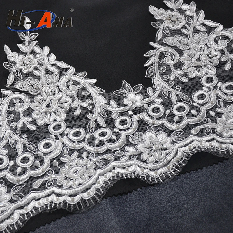 Over 95% accessories exported Yiwu embroidery lace fabric