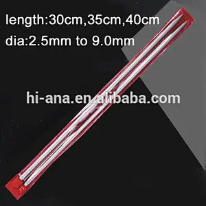 25cm Aluminum hand knitting needles