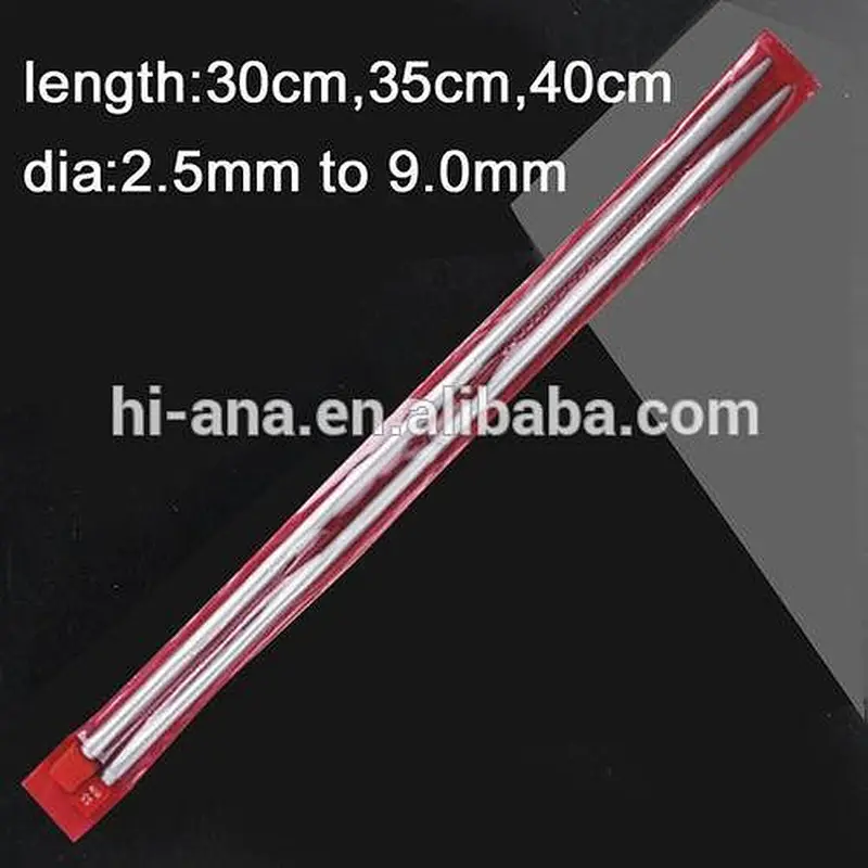 25cm Aluminum hand knitting needles