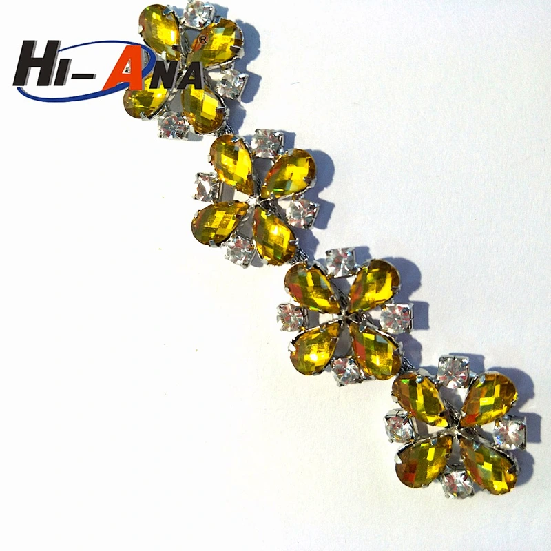 Cheap price china team Colorful fashion rhinestone ribbon