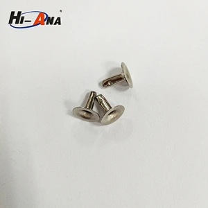 size 9x8mm metal rivet with double face and smooth style China supplier