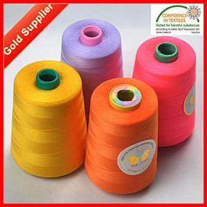 100% Polyester Cheap Multicolor Sewing Thread