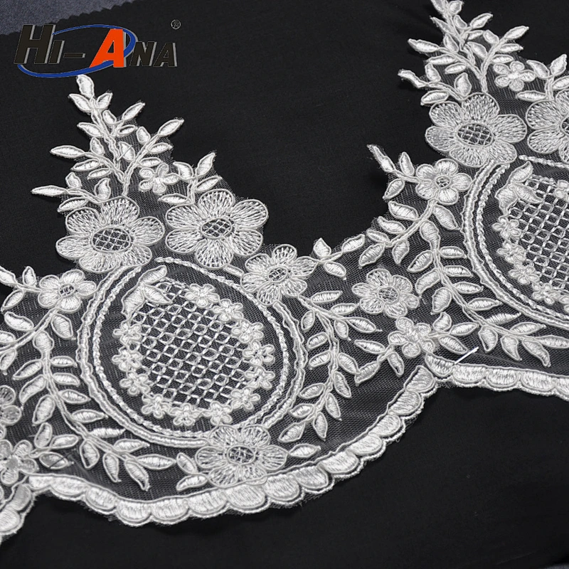 hi-ana lace1 Hot products custom design Finest Quality swiss embroidery lace