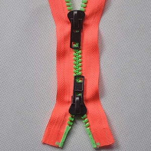 Open End Zipper Double Teeth