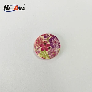 painted wooden buttons 32L for clothes