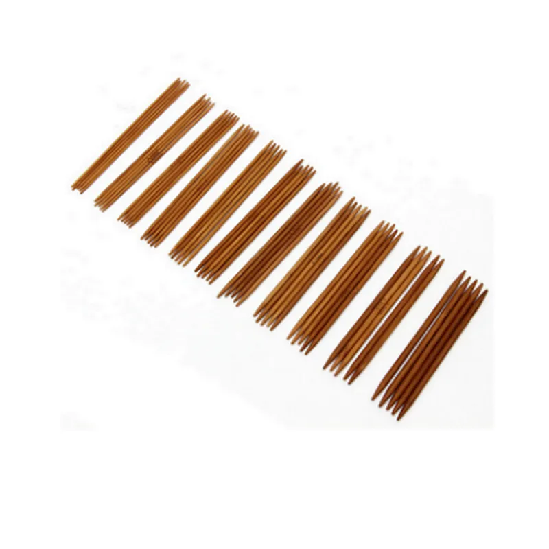 Bamboo knitting needle natural and carbonized color