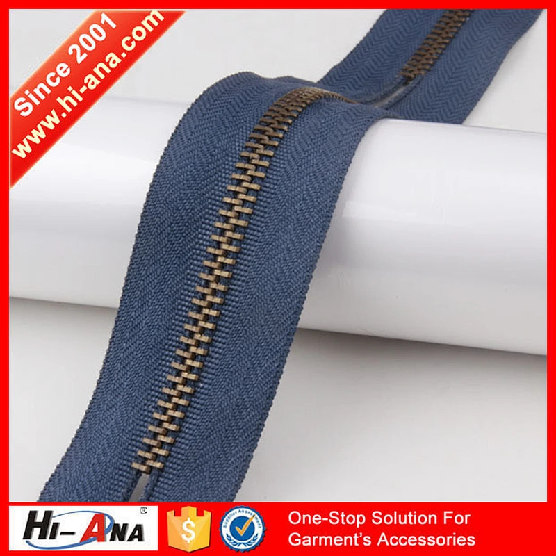 High quality dry fit customization wholesale decorative continuous zipper