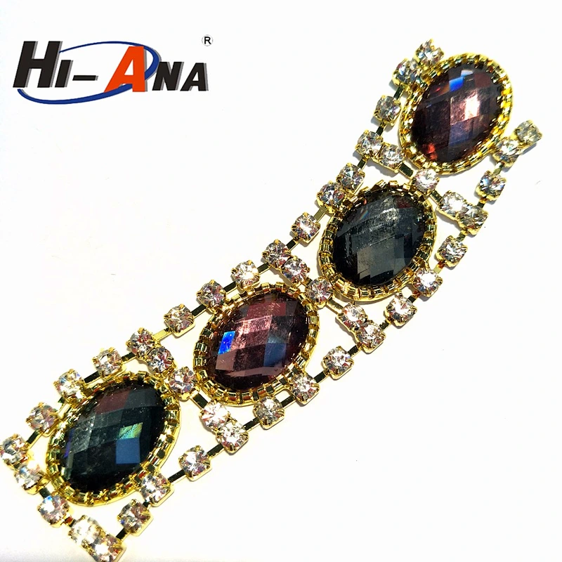 Accept OEM new products team hot selling rhinestone chain trim
