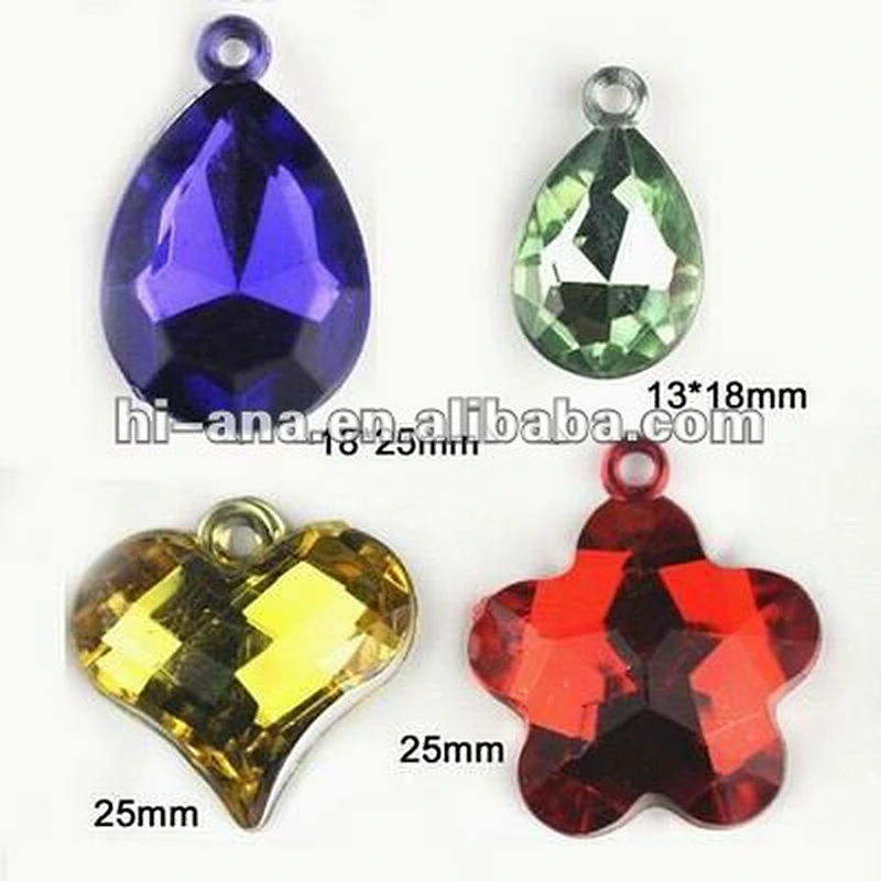 Pendant Acrylic Stone Beads without hole