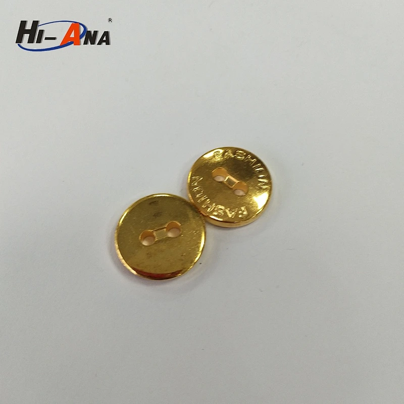 gold sewing button