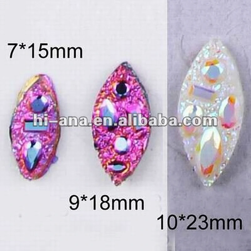 New horse eye Resin stone without hole for decoration