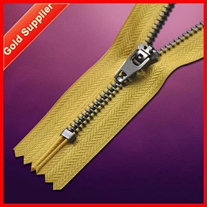 One to one order following apparel accessory metal zippers