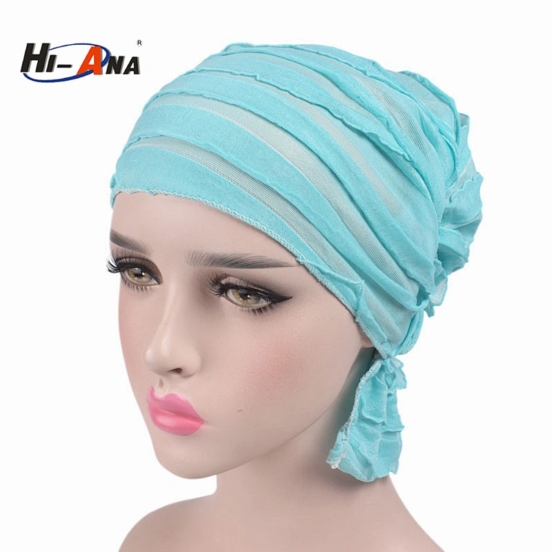 wholesale 2018 New trade two-tone braided head cap India turban hat for women