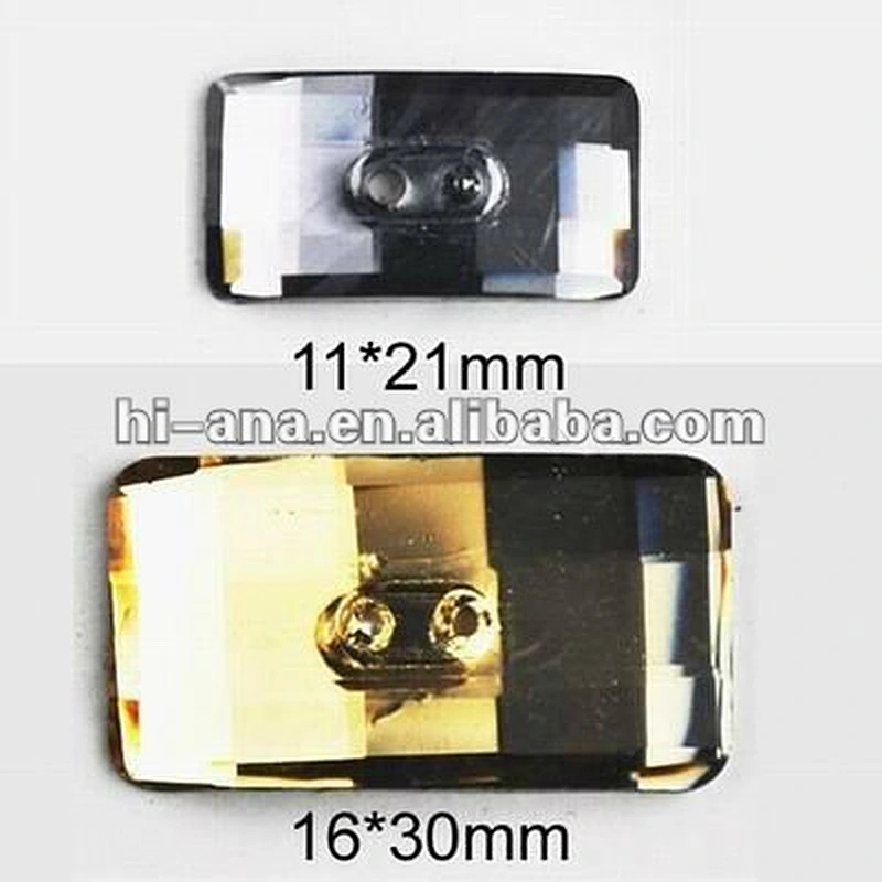 TRI-SQUARE Fashion Resin stone with button hole China supplier