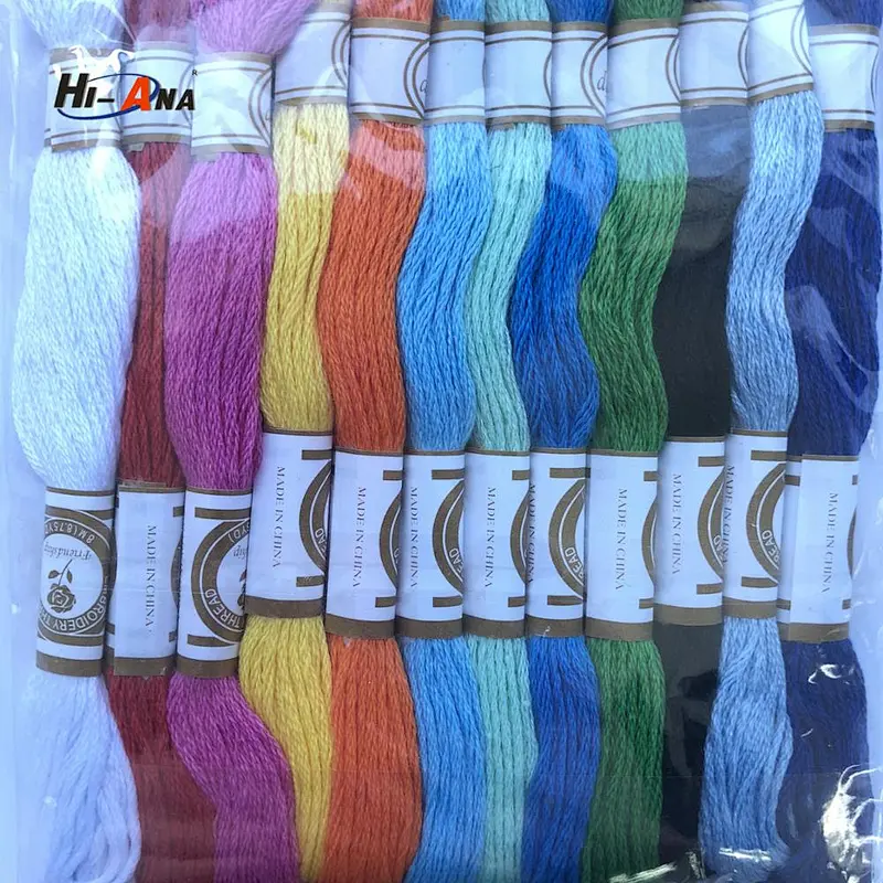 DIY 100% Cotton customized Embroidery Thread
