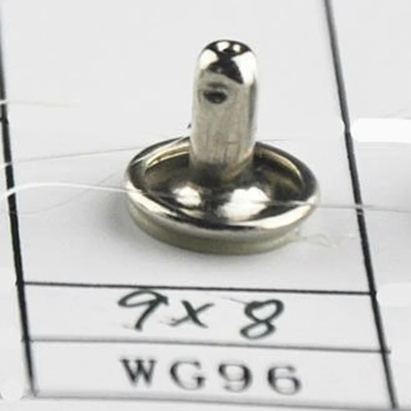size 9x8mm metal rivet with double face and smooth style China supplier