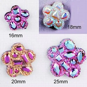 New flower Resin stone without hole for decoration