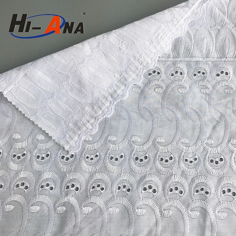 100% cotton lace fabric