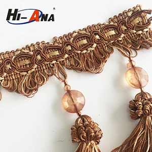 hi-ana trim2 Over 95% accessories exported Decorative beaded fringe trim