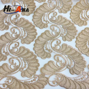 hi-ana fabric3 ISO 9001 Factory Custom fancy fabric for wedding dress lace
