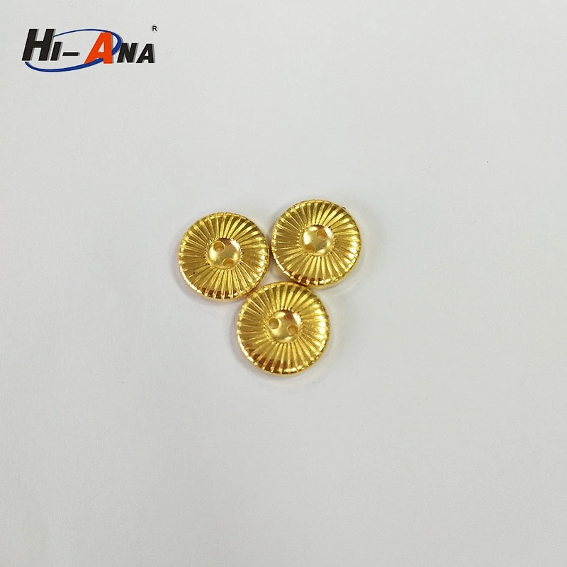 plating gold shank plastic sewing button