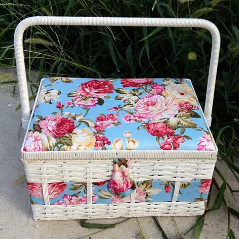 hi-ana Sewing kit Storage basket, basket technology, weaving basket needle box line baskets