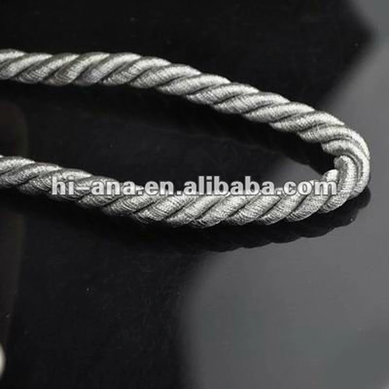 Dia:8mm Decorative metallic rope for curtain China supplier