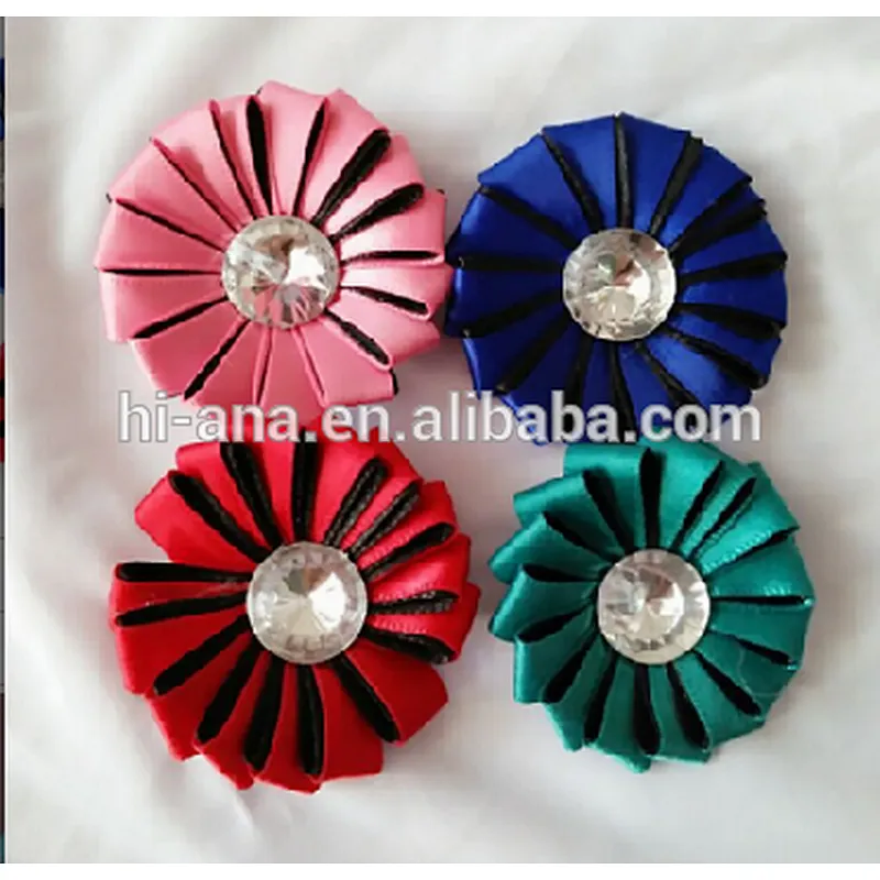 hi-ana artificial flower Ribbon hand stitching and drilling flowers decorated flower headdress