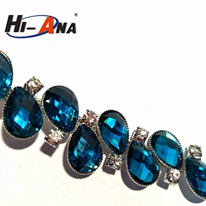 Our factories 20 years'experience Colorful fashion bridal rhinestone trimmings