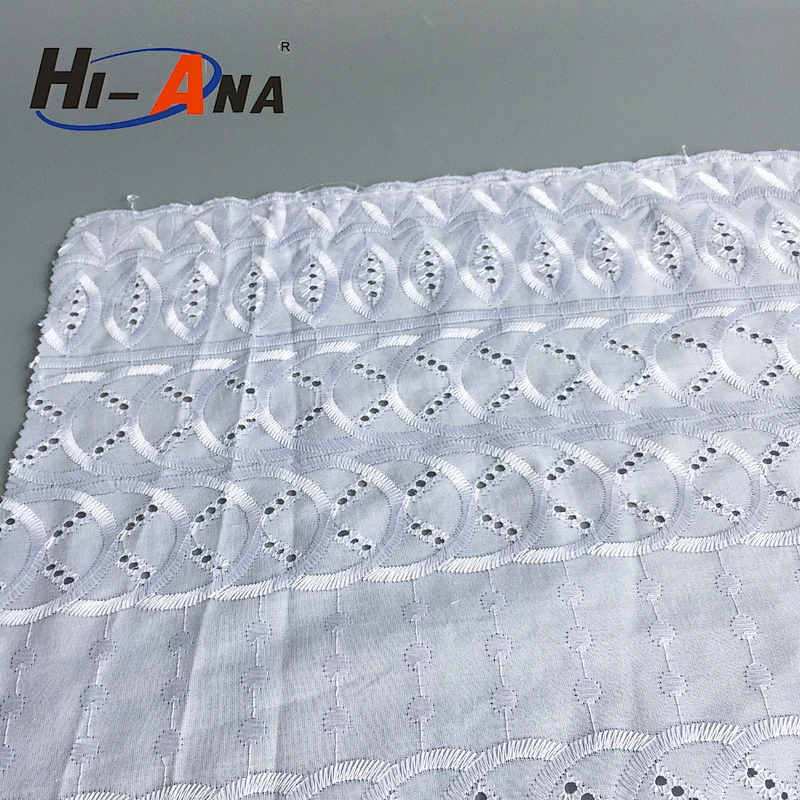 hi-ana lace1 Manufacuring oeko-tex standard new style white lace fabric