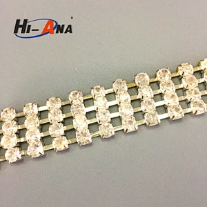 hi-ana rhinestone2 Stict QC 100% Quality promotional diamante trim